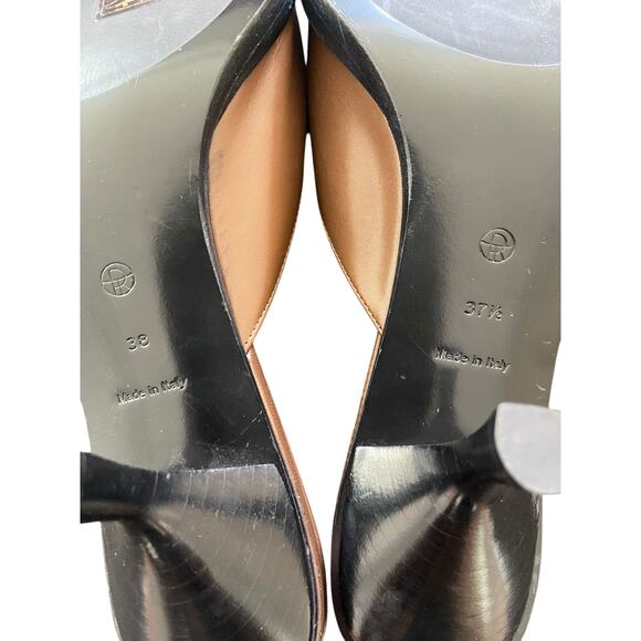 The Row Lauren Mule Sandals Leather Heeled Square Toe MISMATCHED Sizing 8 / 7.5 - Picture 11 of 11